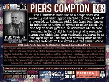 Piers Compton Vatican Figure Quote: The Illuminati made use of a shape probably old when Egypt...