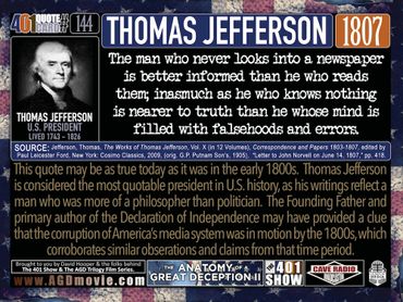 Thomas Jefferson Quote: The man who never looks into a newspaper is better informed than ...