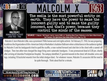 Malcolm X Quote in 1963 about the power of the press: The media is the most powerful entity on earth