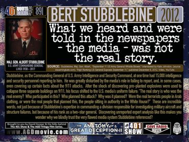 General Albert Stubblebine: What we heard and were told in the newspapers ... was not the real story