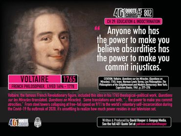 Voltaire Quote: "Anyone who has the power to make you believe absurdities has the power to ..."