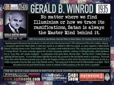 Gerald B Winrod Quote: No matter where we find Illuminism or how we trace its ramifications, Satan