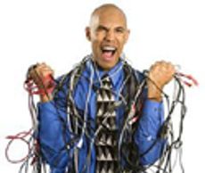 How to get the Hawk Eye cable into the house??