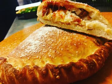Chicken Bacon Barbecue Calzone