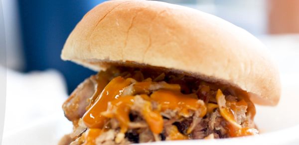 Pulled Pork Sandwich with Carolina BBQ Sauce