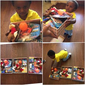 Landon has been actively giving back to his community and those in need since he was one years old!