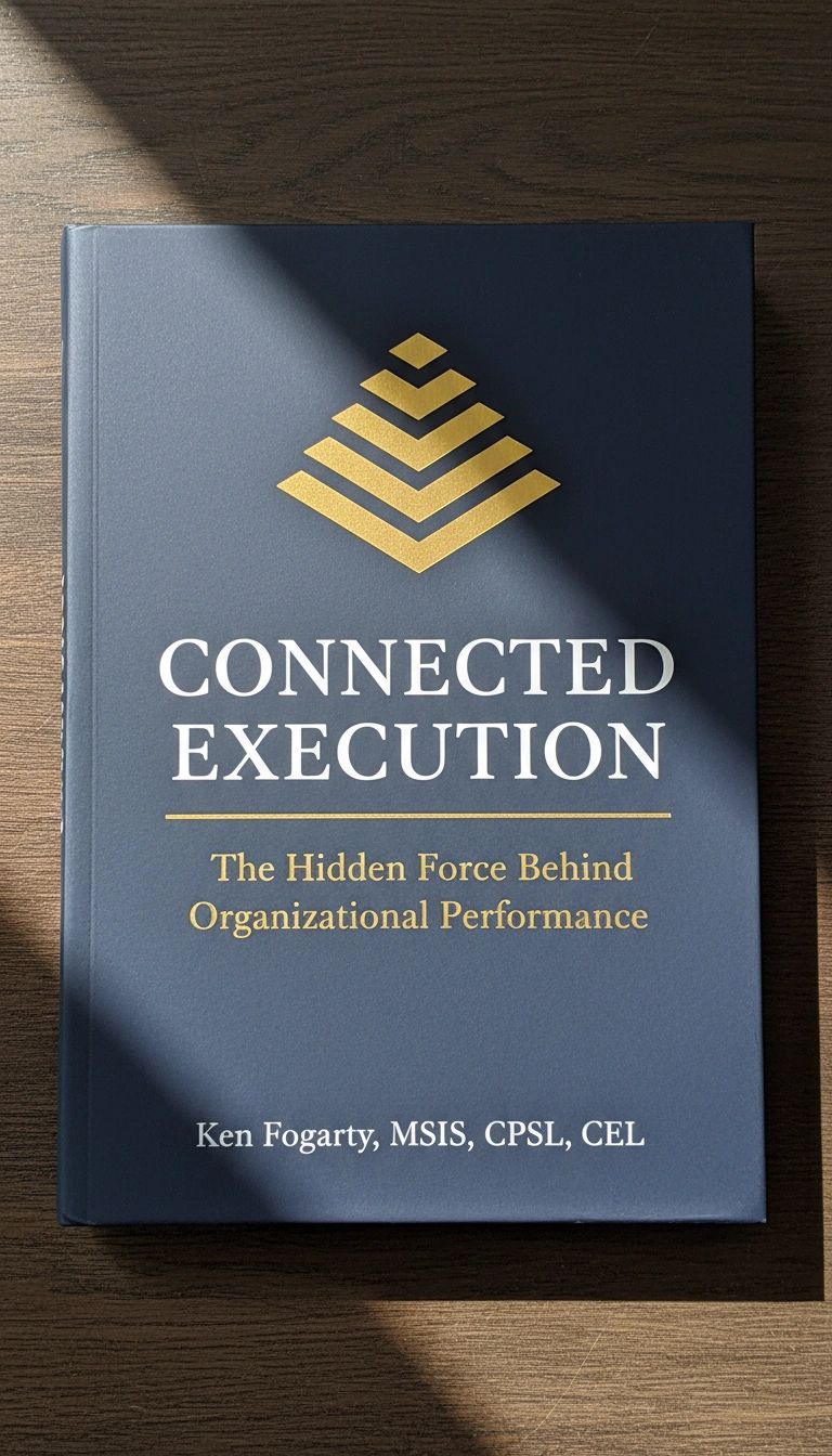 Connected Execution book cover, business leadership book on organizational performance by Ken Fogarty