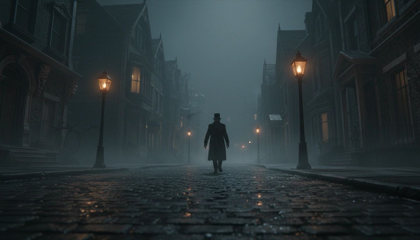 Haunted Louisville streets at night