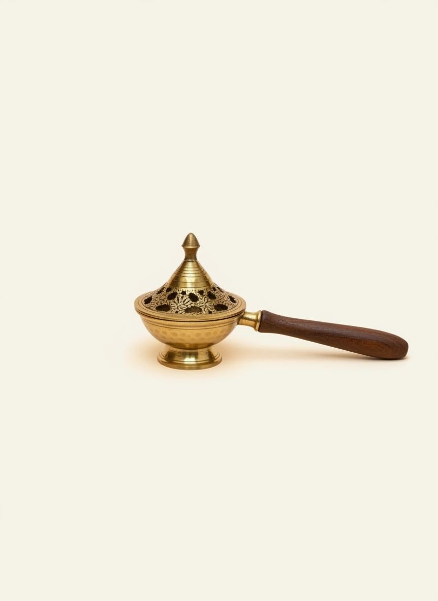 Traditional Brass Sambrani Burner