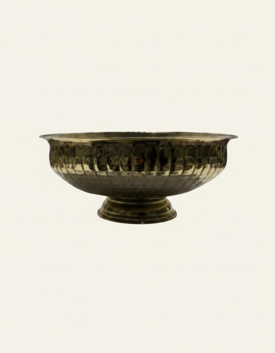 Footed Brass Bowl