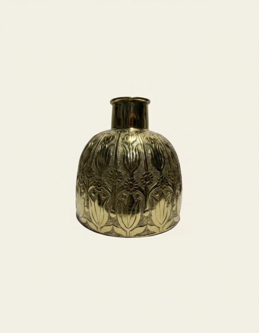Embossed Floral Vase