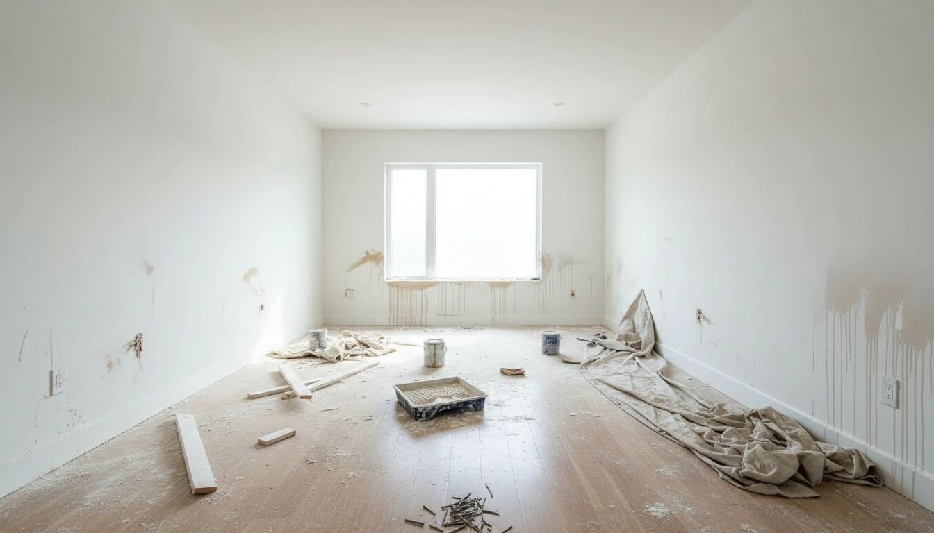 Before — Post-Reno Cleanup