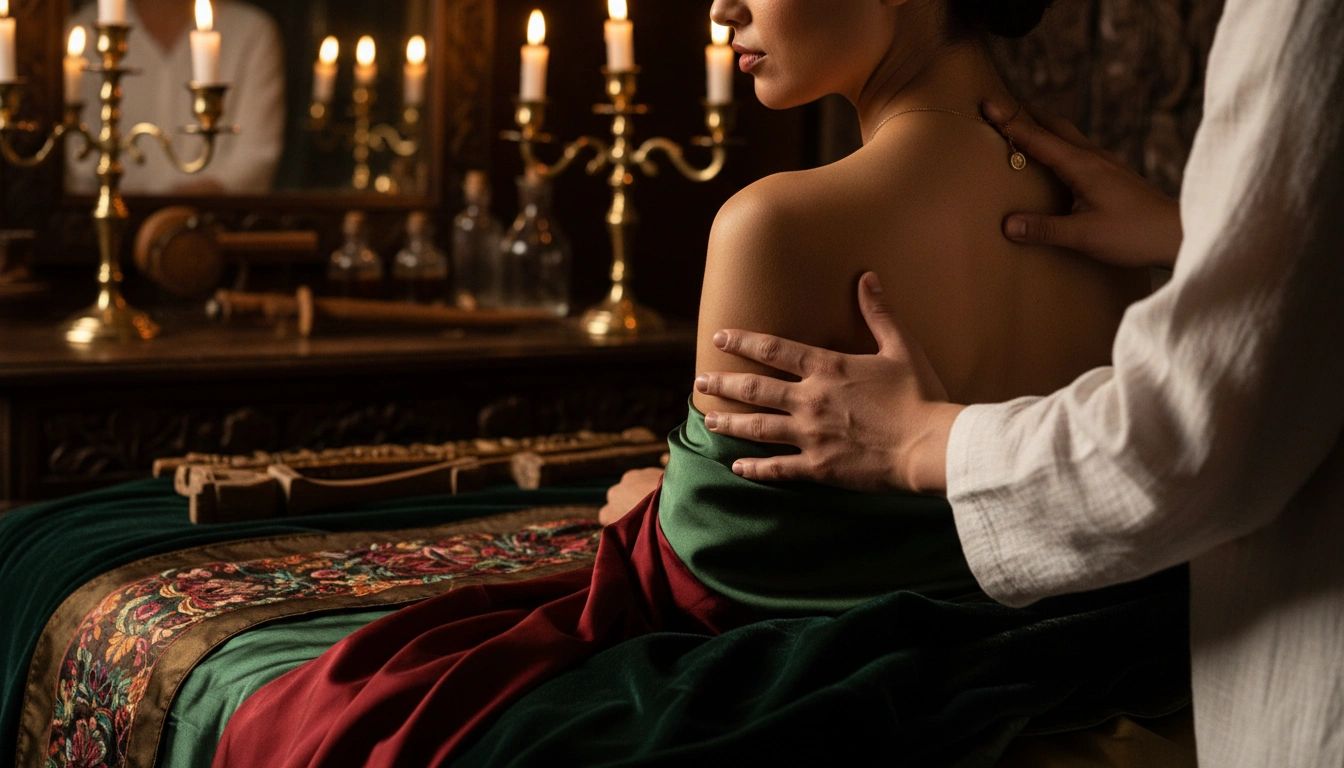 Serene, warm therapy atmosphere