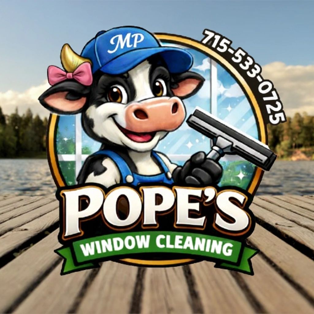 Pope's Window Cleaning mascot