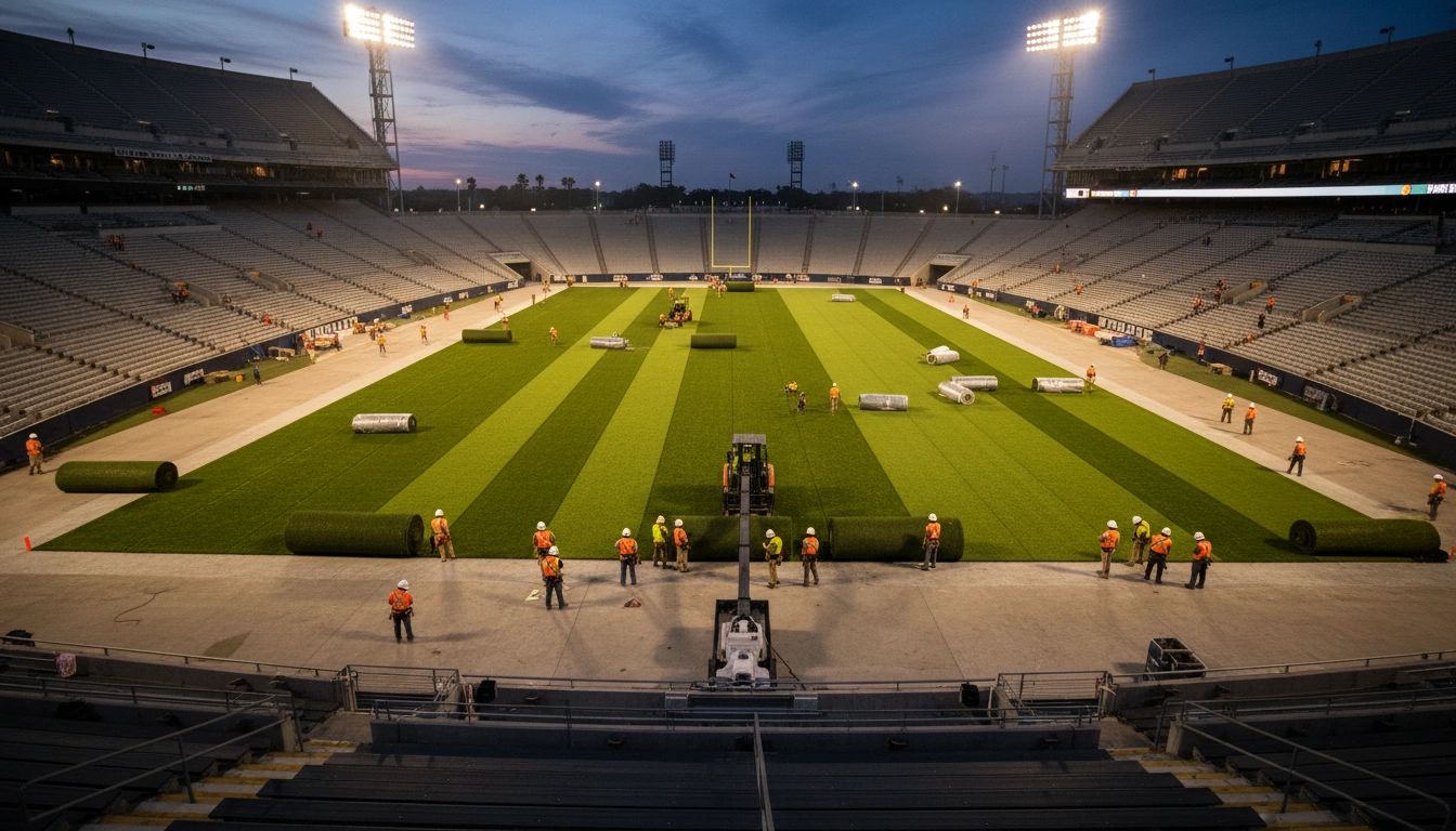 Turf installation project