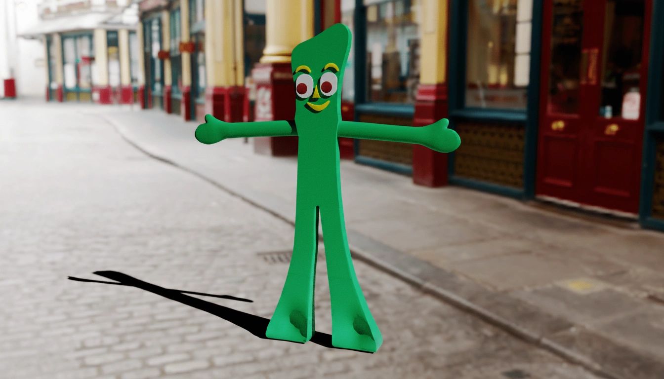 Gumby 3D Render