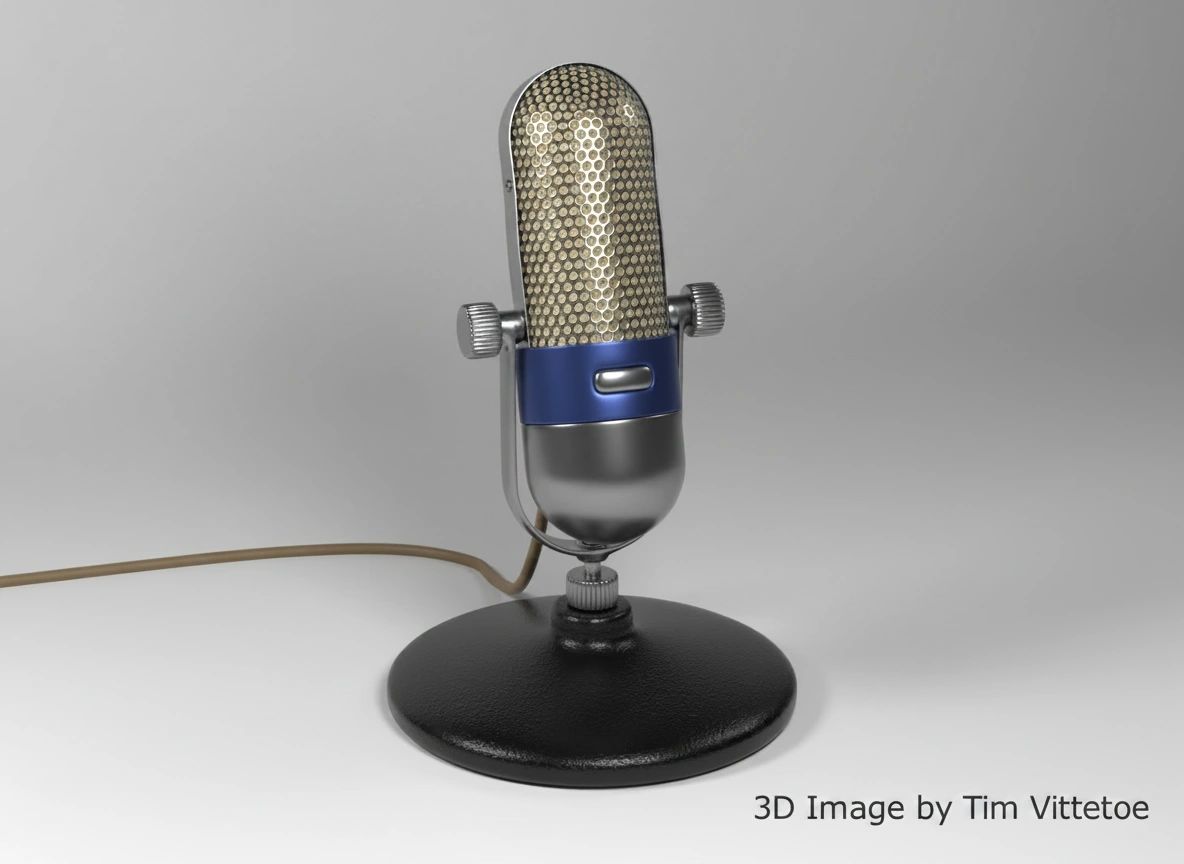 Vintage Microphone Render