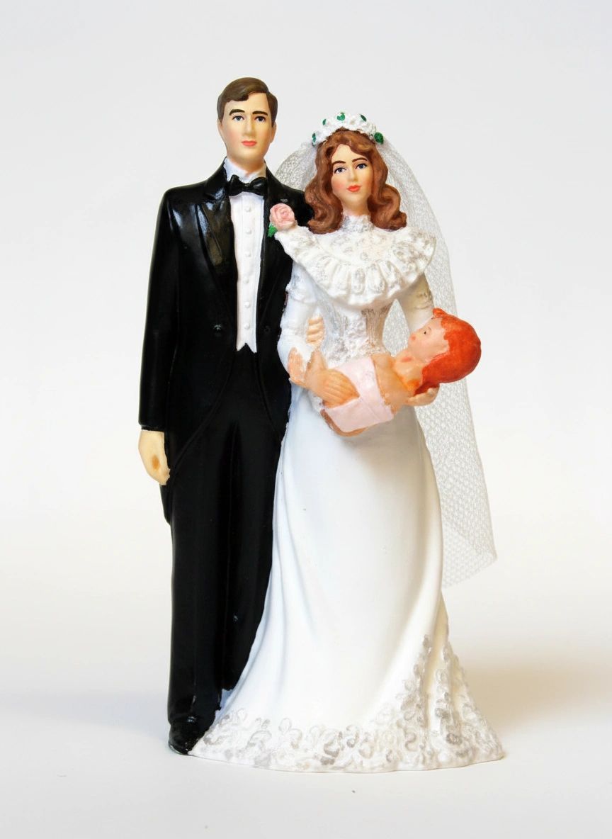 Bride and Groom Cake Topper for Sitcom