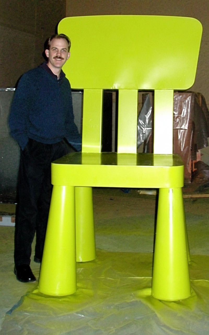 Tim and 300% Mammut Chair, IKEA Billboard Campaign