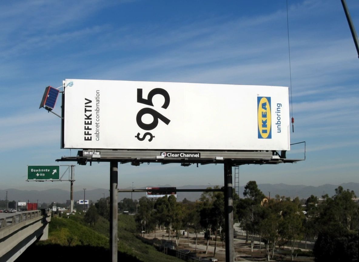 Effektiv Cabinet Billboard, IKEA Ad Campaign, 110 Freeway, Los Angeles