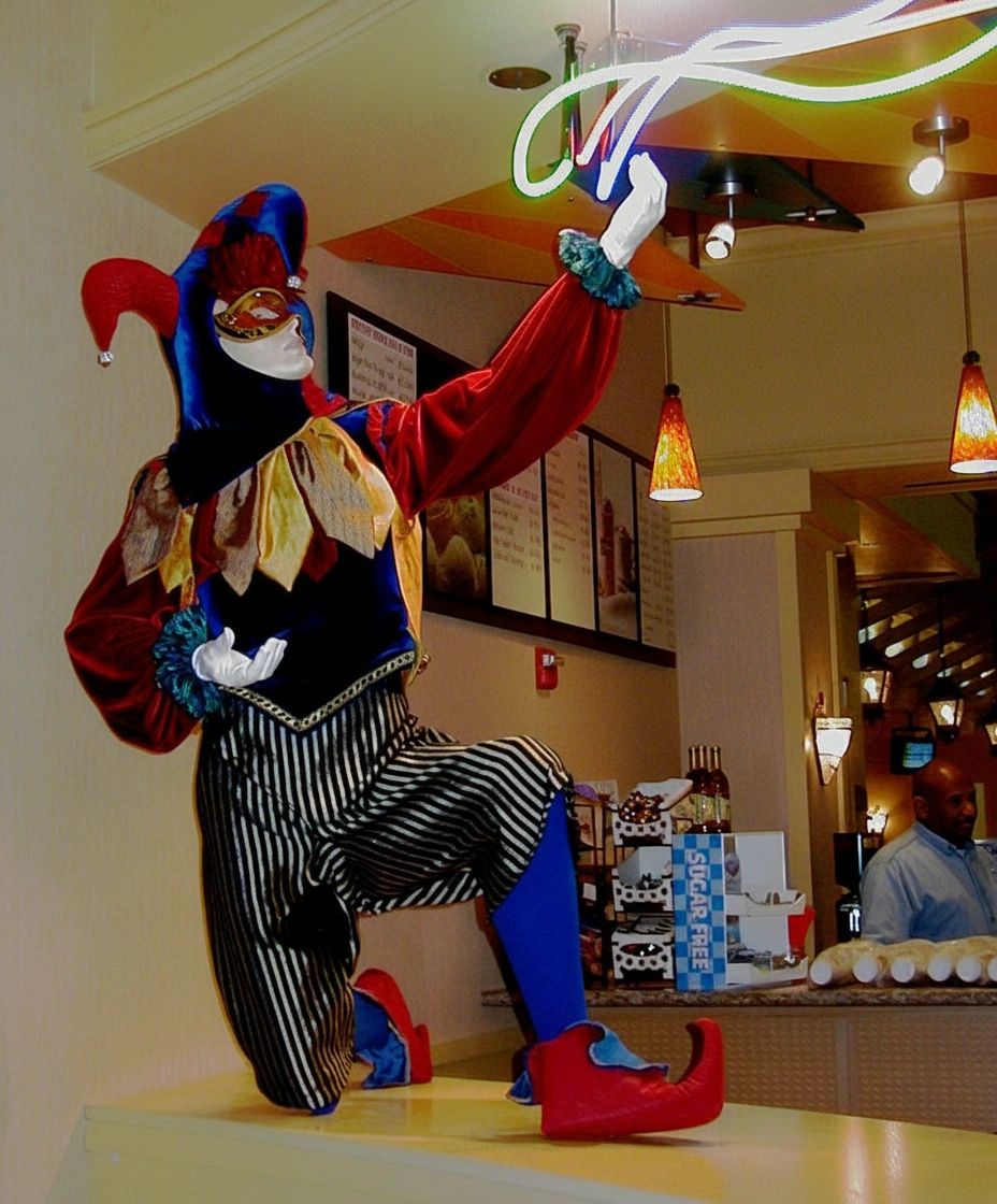 Jester Life-size Figure, Muckleshoot Casino