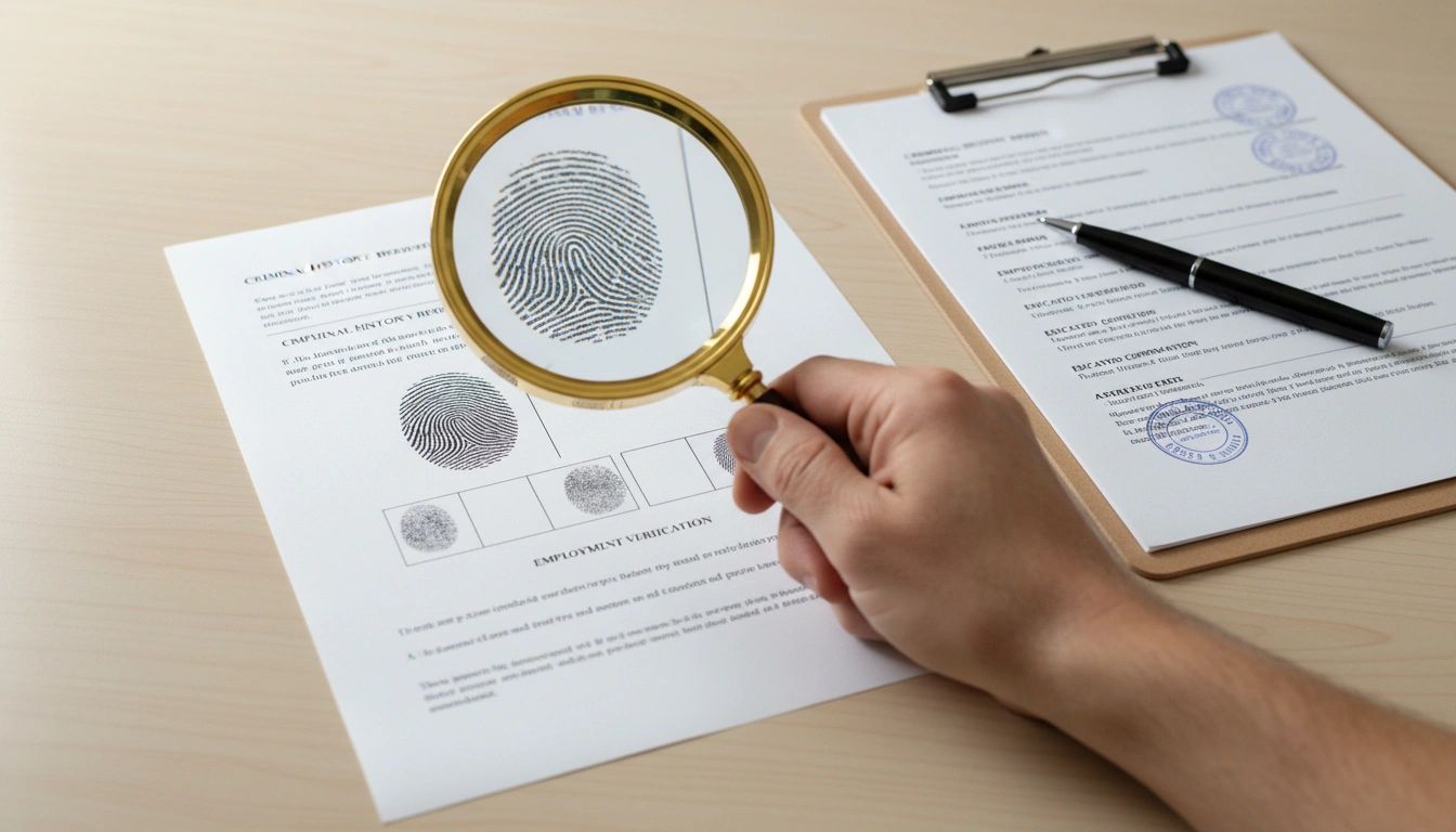 Background check identity verification documents