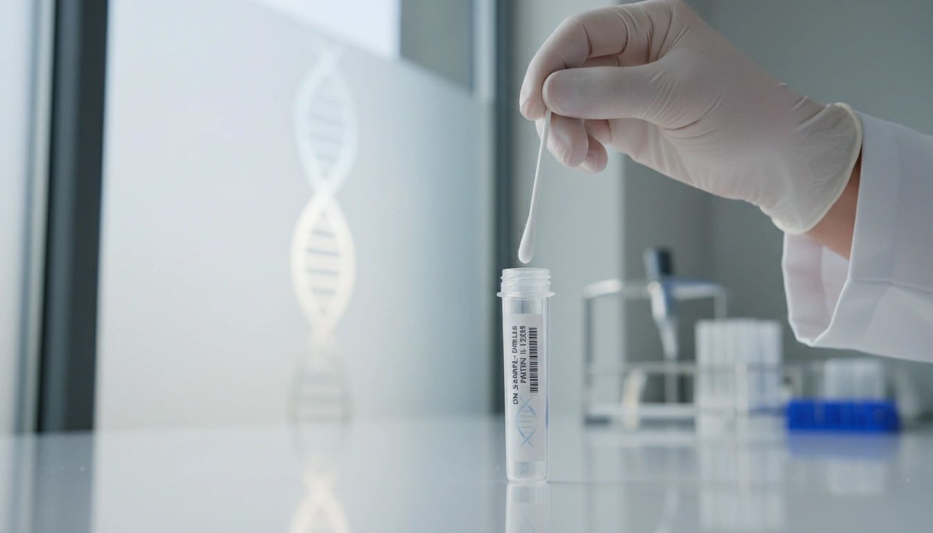 DNA buccal swab collection for genetic testing