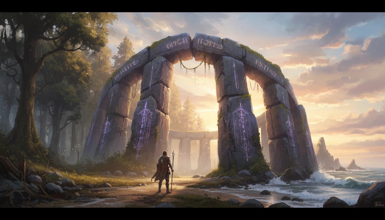 A wanderer before the ancient Henge — the connective tissue of Enneäd