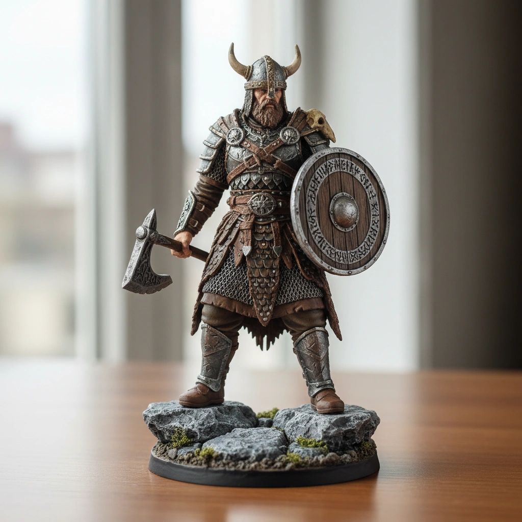 Viking Warlord — Battle-Ready Figurine (18cm)