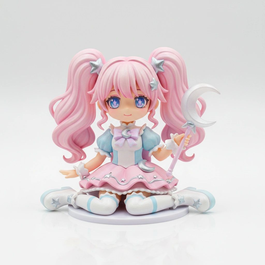 Astro Girl — Kawaii Desk Companion (10cm)