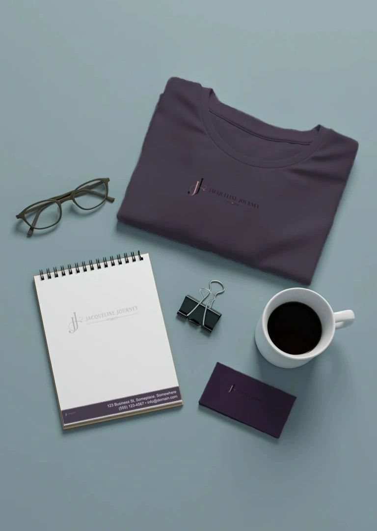 Option 1 — Serif Wordmark with Flourish mockup