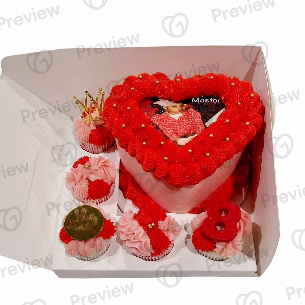 Hello Kitty heart-shaped custom cake