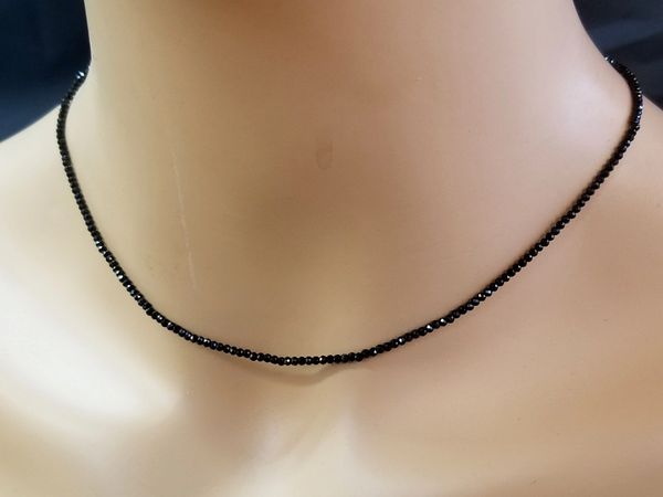 Dainty Sterling Silver Necklace With A Swarovski Drop Bead 