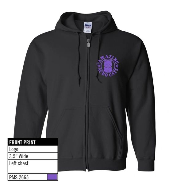 New Amazing Acro Cat Hoodie with Purple and Black classic design