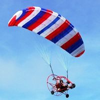 powered parachute takeoff