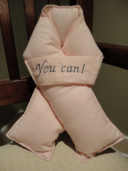 Breast cancer seat belt pillow