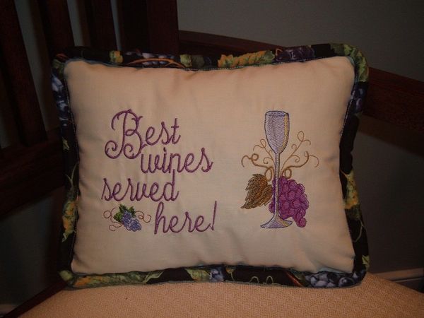 wine lovers pillow