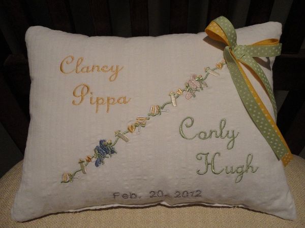 Twins - baby pillow