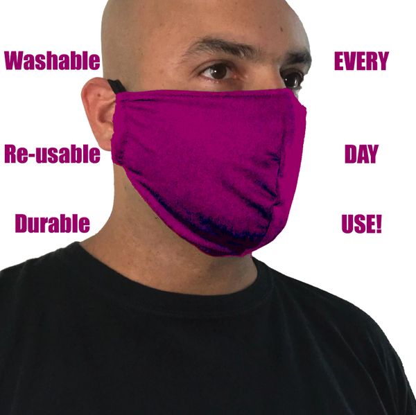 New Washable Reusable Burgundy Face Mask Made In Usa Uniform Store