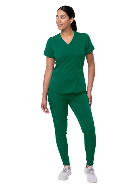 Women's Modern Athletic Jogger Scrub Set Hunter Green by Adar | 9.95 ...