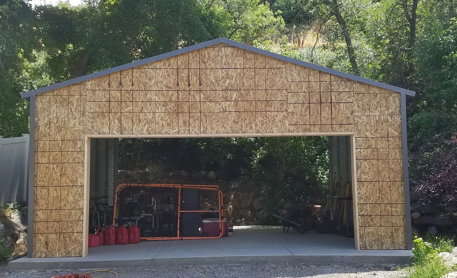 Custom framed shed