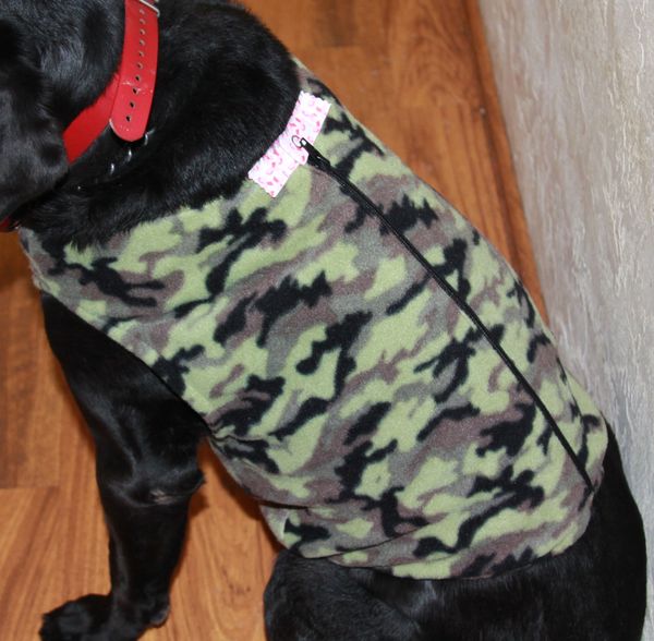 Camo Fleece Dog Vest NW Camo