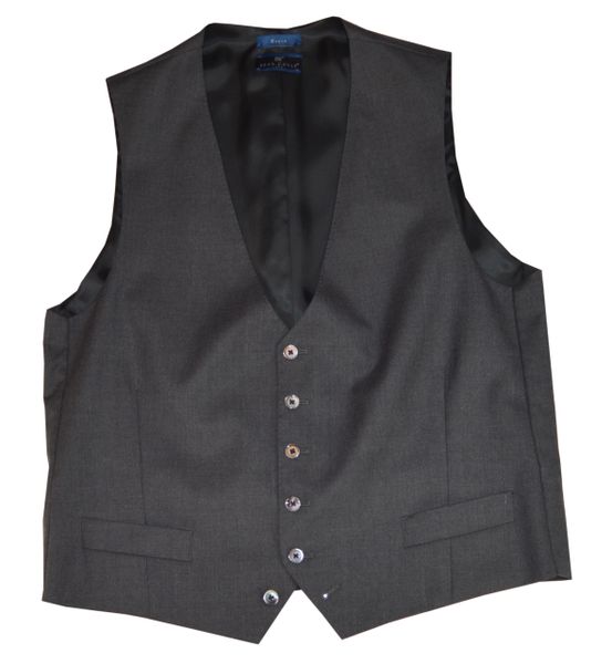 "Ronin Waist Coat" Charcoal 150's Wool