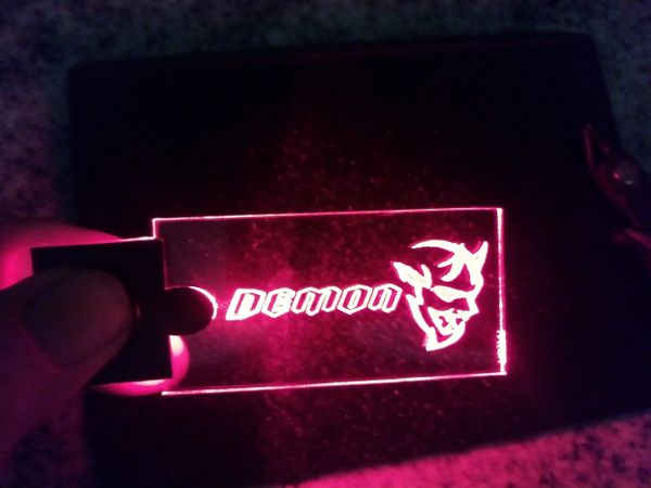 Dodge Demon lighted keychain
