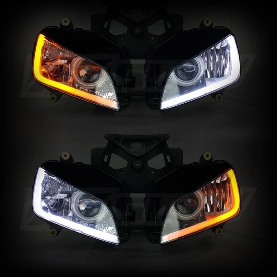 Sequential switchback DRL/Turn signal