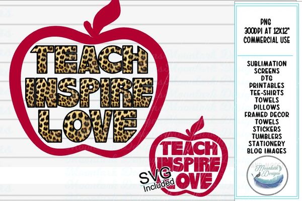 Download Teach Inspire Love Apple, Teacher, School, Teaching ...