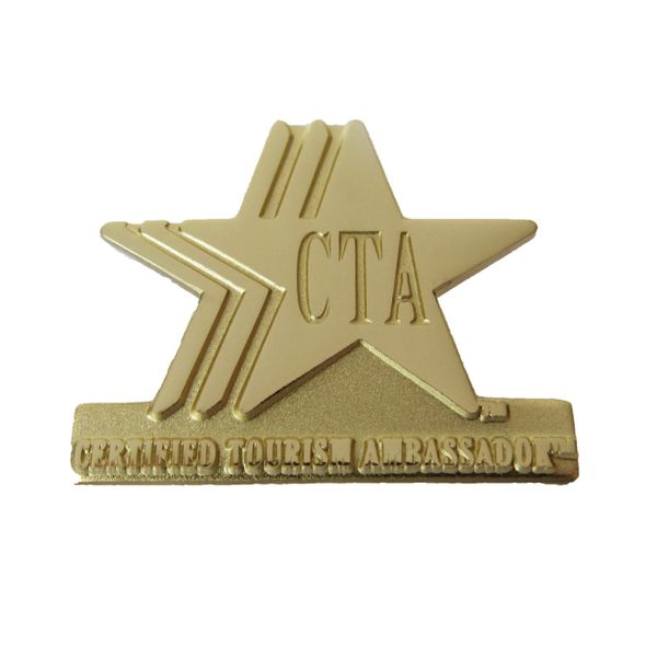 CTA Lapel Pin GOLD w/ Clutch