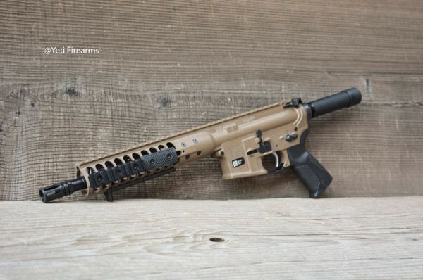LWRC M6IC 10.5" DI AR-15 Pistol FDE No CC Fee M6 IC ICDIP5CK10 5.56mm