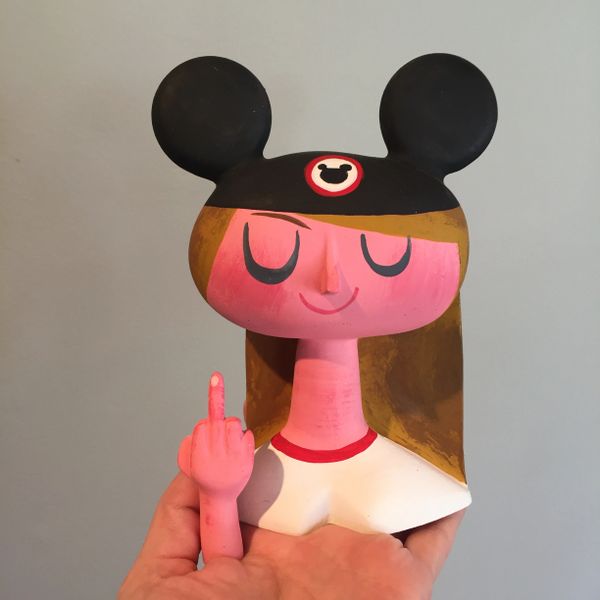 Mousketeer F*ck Off resin bust