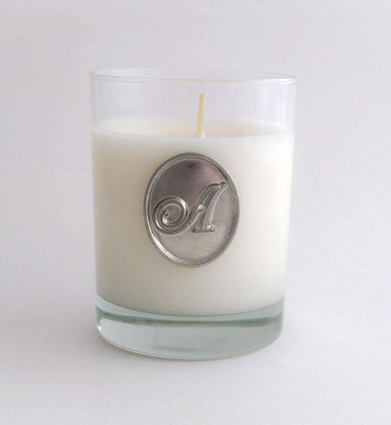 Soy Candle (14 oz.) with Pewter Initial